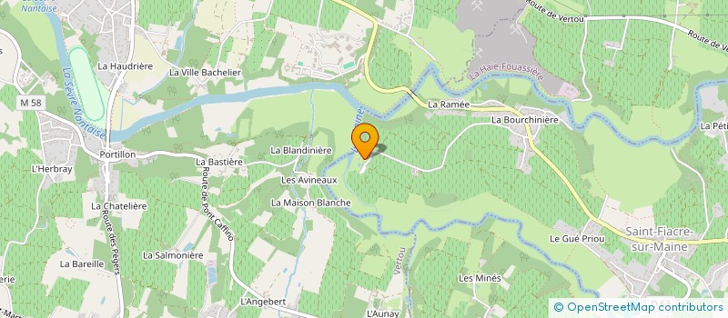 localisation de l'entreprise GFA DU CHATEAU DU COIN  SAINT-FIACRE-SUR-MAINE