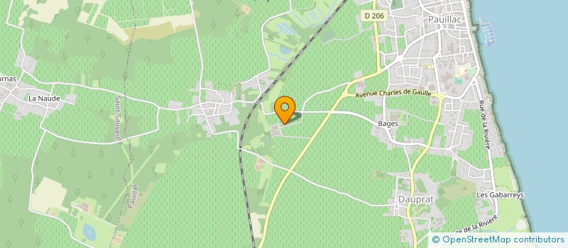 localisation de l'entreprise GFA DU CHATEAU GRAND PUY LACOSTE  PAUILLAC