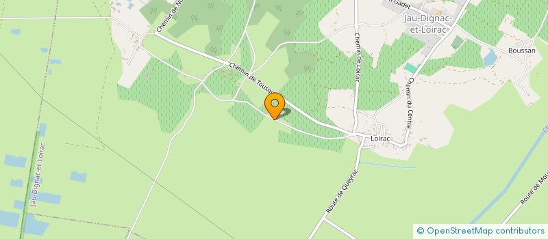 localisation de l'entreprise GFA DU CHATEAU HAUT BRISEY  JAU-DIGNAC-LOIRAC
