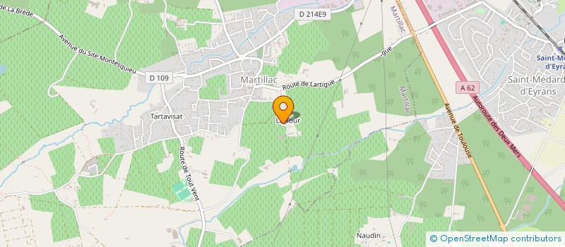 localisation de l'entreprise GFA DU CHATEAU LATOUR MARTILLAC  MARTILLAC