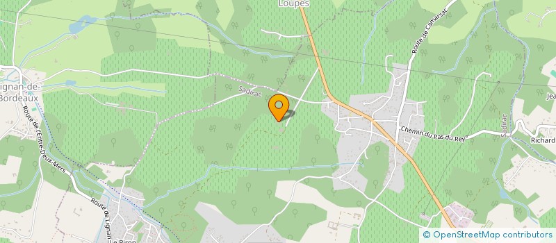 localisation de l'entreprise GFA DU CHATEAU LE GRAND VERDUS  SADIRAC