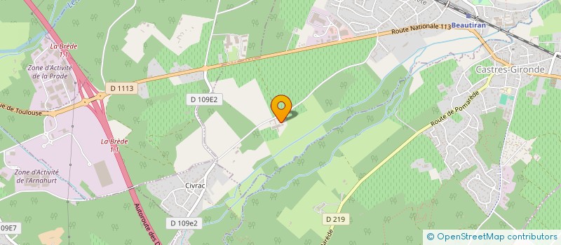 localisation de l'entreprise GFA DU CHATEAU LE TUQUET  BEAUTIRAN