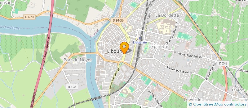 localisation de l'entreprise GFA DU CHATEAU MANGOT à LIBOURNE