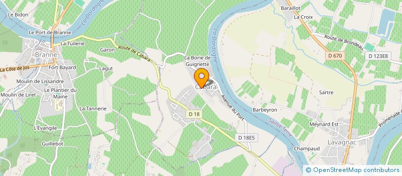 localisation de l'entreprise GFA DU CHATEAU MAZEROLLES  LUGAIGNAC