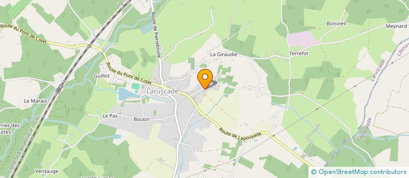 localisation de l'entreprise GFA DU CHATEAU PETIT LA GAROSSE  LARUSCADE