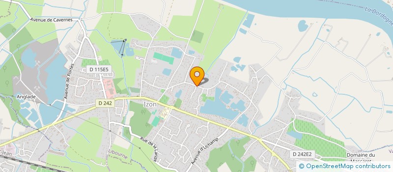 localisation de l'entreprise GFA DU CHATEAU PEYFEYDIEU  IZON