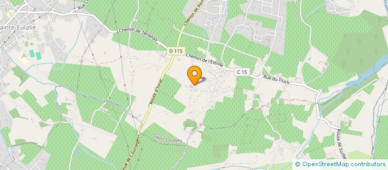 localisation de l'entreprise GFA DU CHATEAU SARAIL LA GUILLAUMIERE  SAINT-LOUBES