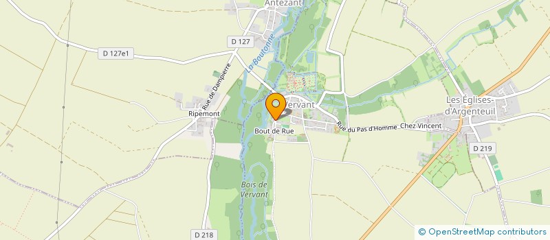 localisation de l'entreprise GFA DU CHEMIN DE ST JACQUES à VERVANT