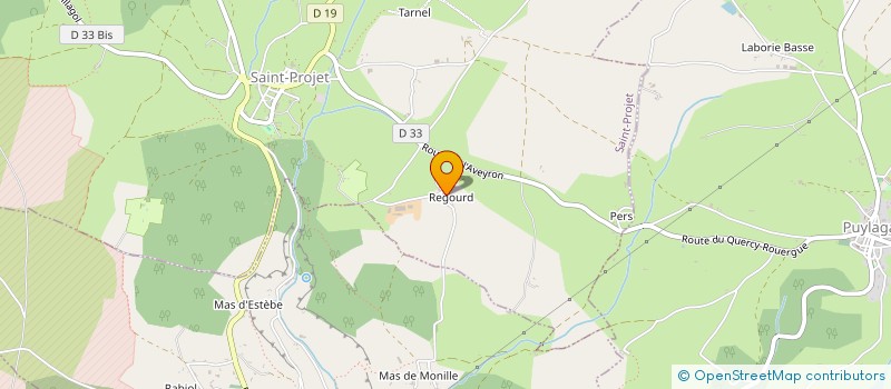 localisation de l'entreprise GFA DU CHEMIN DES BREBIS  SAINT-PROJET