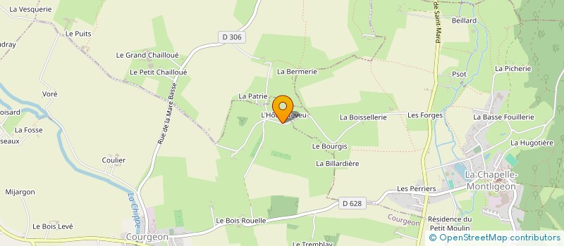 localisation de l'entreprise GFA DU CHENE à COURGEON
