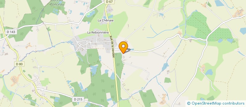 localisation de l'entreprise GFA DU CHENE VERT  BEAUPREAU-EN-MAUGES