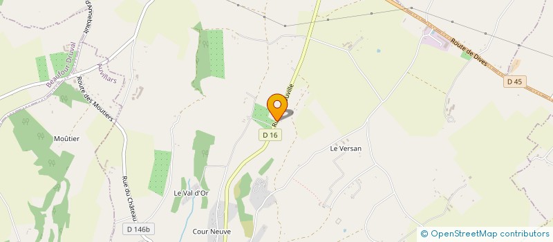 localisation de l'entreprise GFA DU CHEVAL BLANC  AUVILLARS