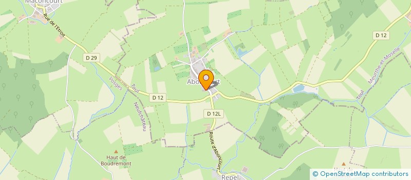 localisation de l'entreprise GFA DU CHEVALET  DOMMARIE-EULMONT