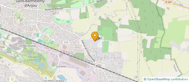 localisation de l'entreprise GFA DU CLOS  LOIRE-AUTHION