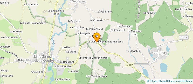 localisation de l'entreprise GFA DU CLOS à SAINT FULGENT-DES-ORMES