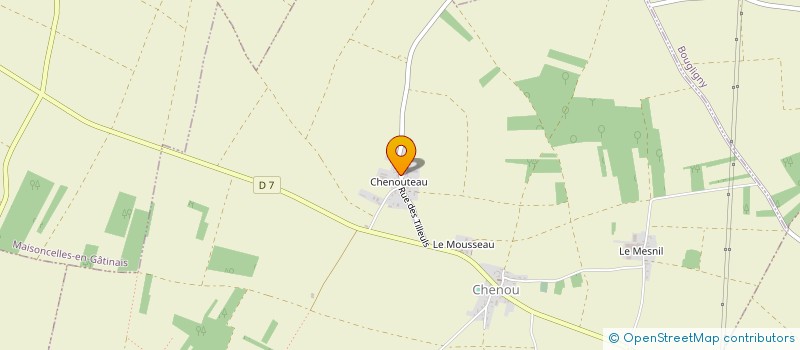 localisation de l'entreprise GFA DU CLOS BONNEAU  CHENOU