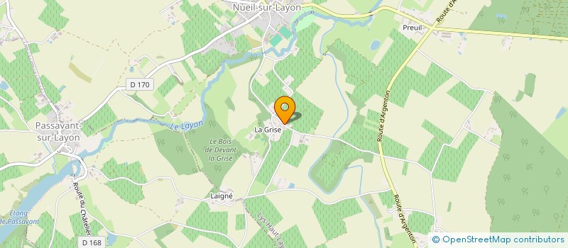 localisation de l'entreprise GFA DU CLOS DE LA NOUETTE à LYS-HAUT-LAYON