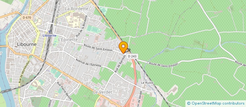 localisation de l'entreprise GFA DU CLOS LACAZE à LIBOURNE