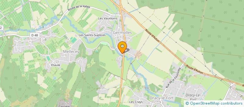 localisation de l'entreprise GFA DU CLOS MICHAUD  MELLECEY