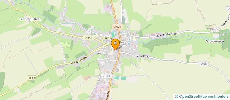 localisation de l'entreprise GFA DU CLUB  FRUGES