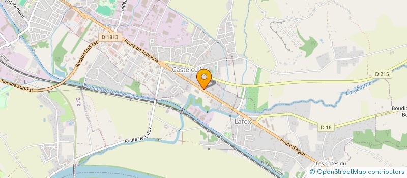 localisation de l'entreprise GFA DU COLOMBET  LAFOX