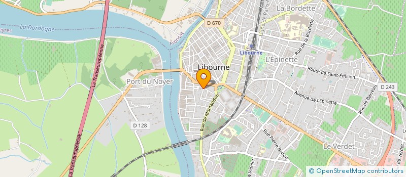 localisation de l'entreprise GFA DU COURLAT  LIBOURNE