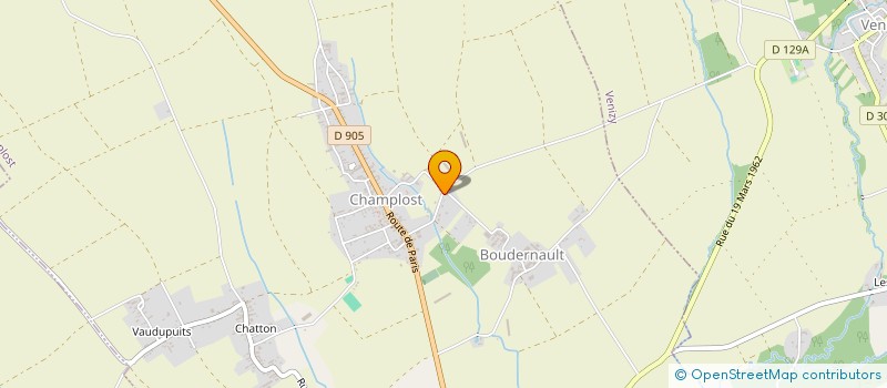 localisation de l'entreprise GFA DU CRET  CHAMPLOST