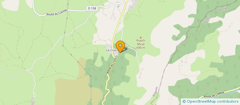 localisation de l'entreprise GFA DU CROS  ROGUES