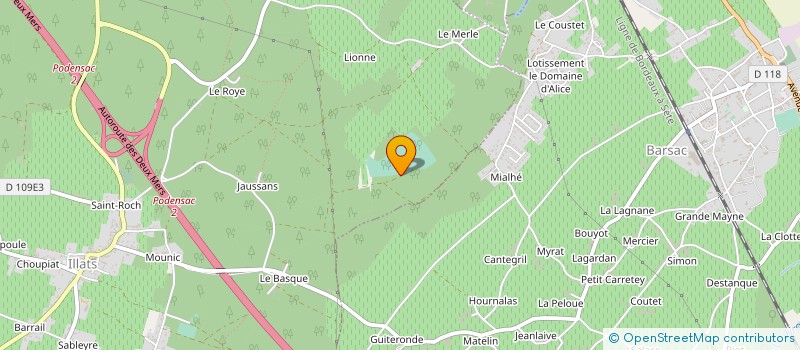 localisation de l'entreprise GFA DU CROS LA GRAVIERE  VIRELADE