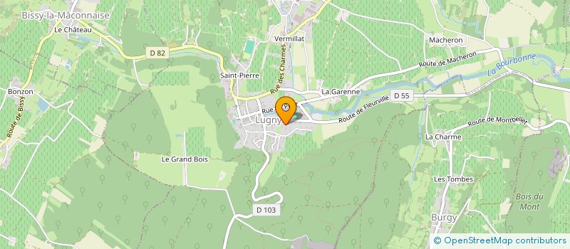 localisation de l'entreprise GFA DU CUL PLAIN à LUGNY