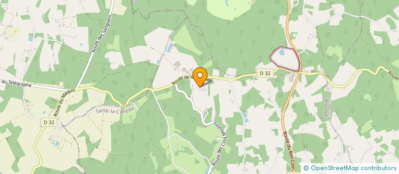 localisation de l'entreprise GFA DU DOGNON  JOURNIAC