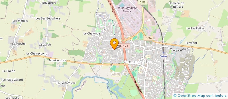 localisation de l'entreprise GFA DU DOMAINE  VERN-SUR-SEICHE