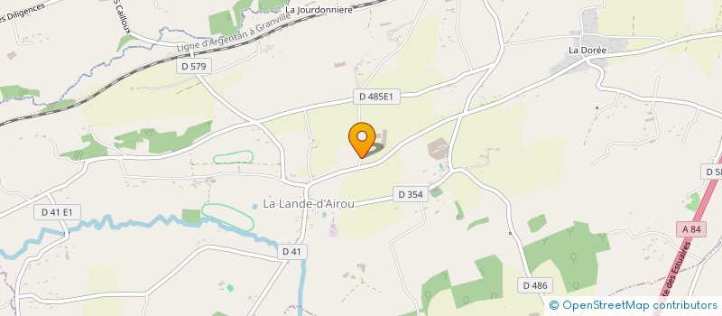 localisation de l'entreprise GFA DU DOMAINE  LA LANDE-D'AIROU