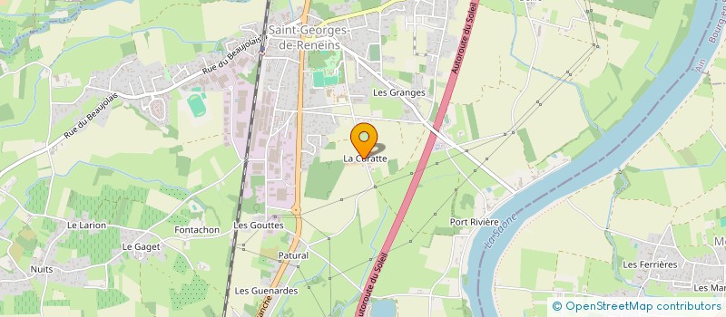 localisation de l'entreprise GFA DU DOMAINE D AMORGES  SAINT-GEORGES-DE-RENEINS