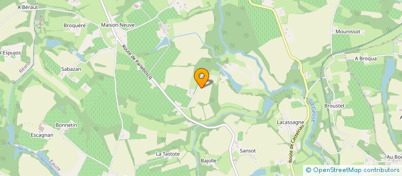 localisation de l'entreprise GFA DU DOMAINE D'ESBEROUS  EAUZE