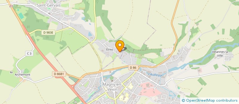 localisation de l'entreprise GFA DU DOMAINE D'ESTREEZ  SAINT-GERVAIS