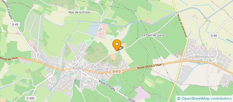 localisation de l'entreprise GFA DU DOMAINE DE BAJOLES à BAGES