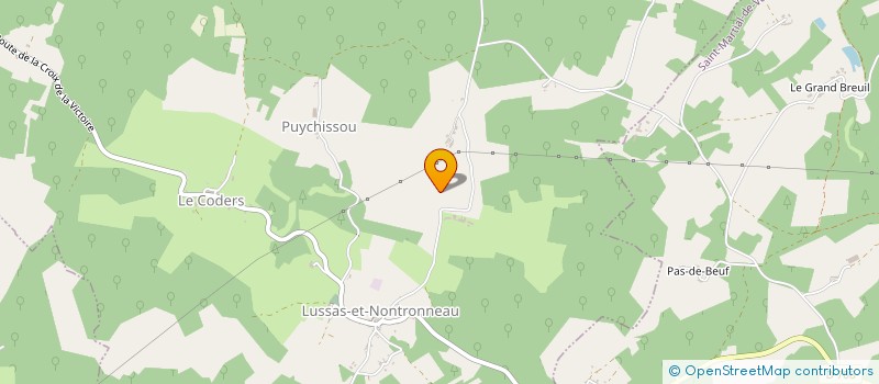 localisation de l'entreprise GFA DU DOMAINE DE BEAUVAIS  LUSSAS-ET-NONTRONNEAU