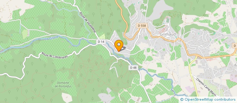 localisation de l'entreprise GFA DU DOMAINE DE CASTELLANE à GRIMAUD