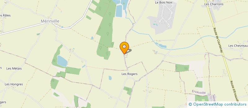 localisation de l'entreprise GFA DU DOMAINE DE CENANT  ERVAUVILLE