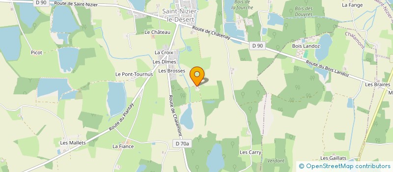 localisation de l'entreprise GFA DU DOMAINE DE CORLONGE  SAINT-NIZIER-LE-DESERT