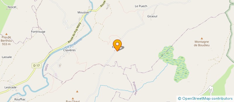 localisation de l'entreprise GFA DU DOMAINE DE FALIES à VELZIC