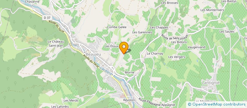 localisation de l'entreprise GFA DU DOMAINE DE GENTILLY  BEAUJEU