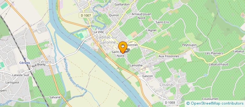 localisation de l'entreprise GFA DU DOMAINE DE GIRON  LOUPIAC