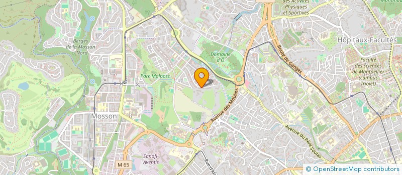 localisation de l'entreprise GFA DU DOMAINE DE LA COLLONGE à MONTPELLIER