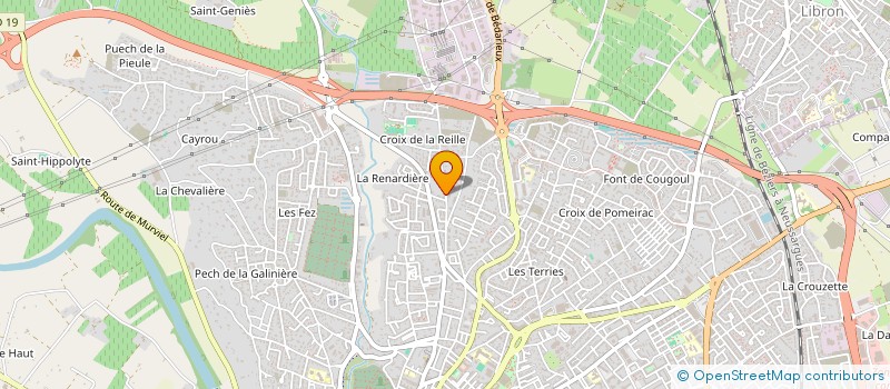 localisation de l'entreprise GFA DU DOMAINE DE LA COLOMBETTE  BEZIERS