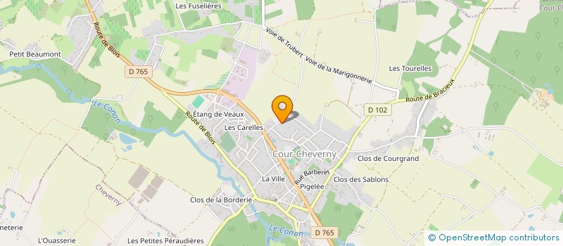 localisation de l'entreprise GFA DU DOMAINE DE LA DESOUCHERIE  COUR CHEVERNY