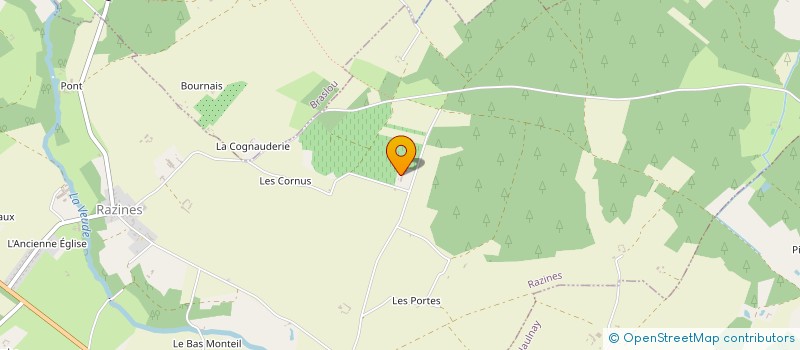 localisation de l'entreprise GFA DU DOMAINE DE LA GARELIERE  RAZINES