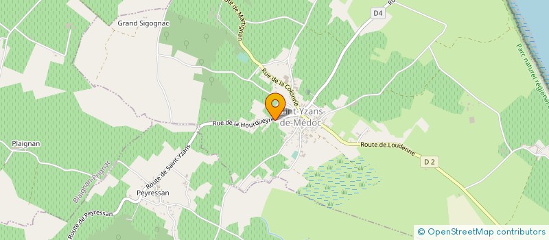 localisation de l'entreprise GFA DU DOMAINE DE LA HOURQUEYRE  SAINT-YZANS-DE-MEDOC
