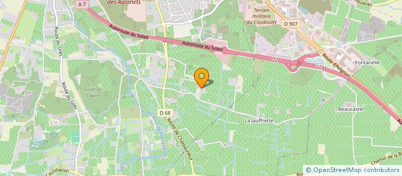 localisation de l'entreprise GFA DU DOMAINE DE LA PATRASSE  ORANGE